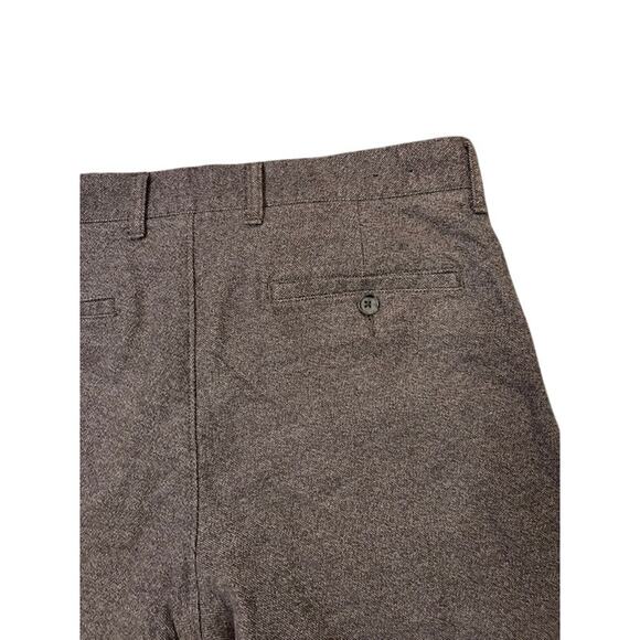 J. Crew Dress Pants Flex Slacks Re-imagined Line Men's 33 x 30 Brown Trousers - Picture 10 of 11